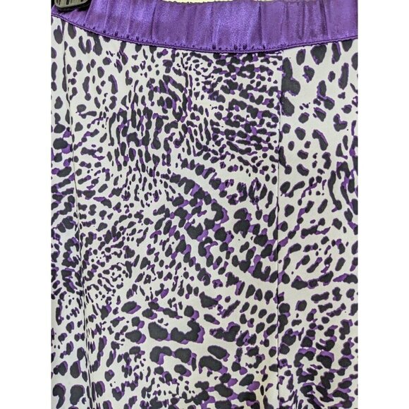 Alfani Intimates Leopard Print Pajama Sleep Pants Womens Plus XXL Purple Black - Picture 3 of 4